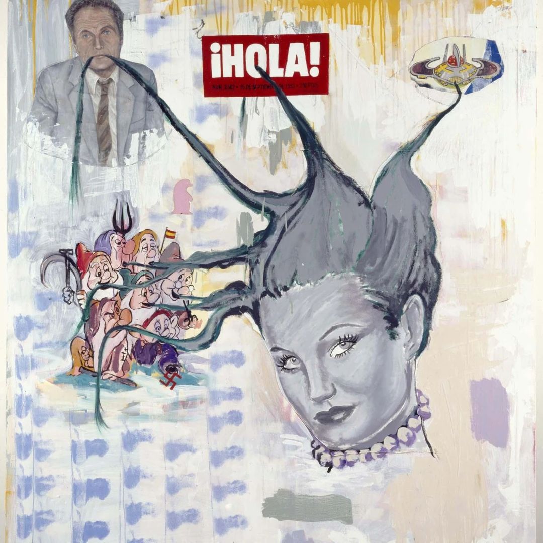 Obra de la exposición 'Patosa' pintada por la artista española Patricia Gadea en 1993