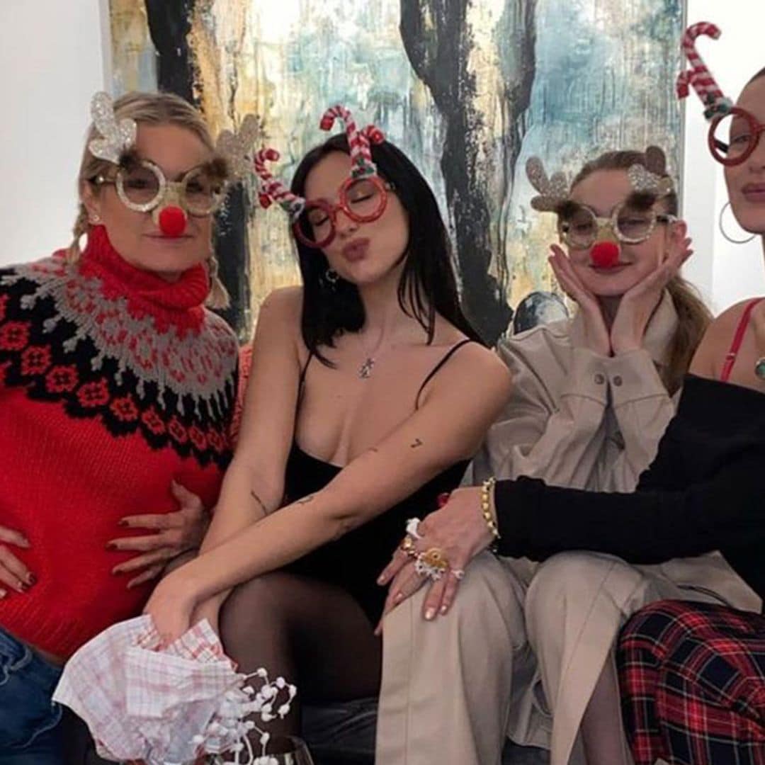 Los Hadid celebran la Navidad con un miembro más en la familia, ¡Dua Lipa!