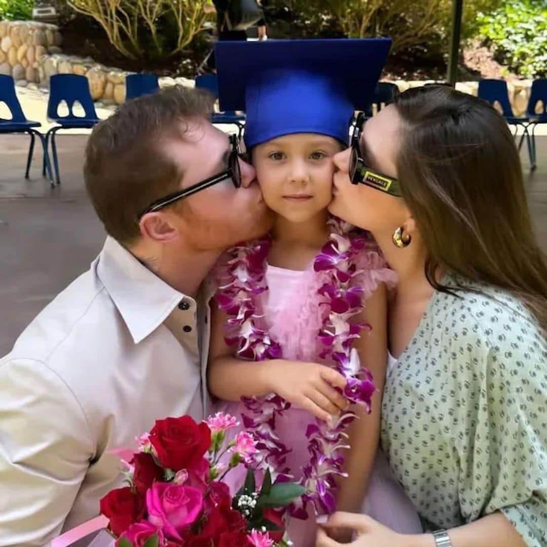 'Canelo' y su esposa con Marifer