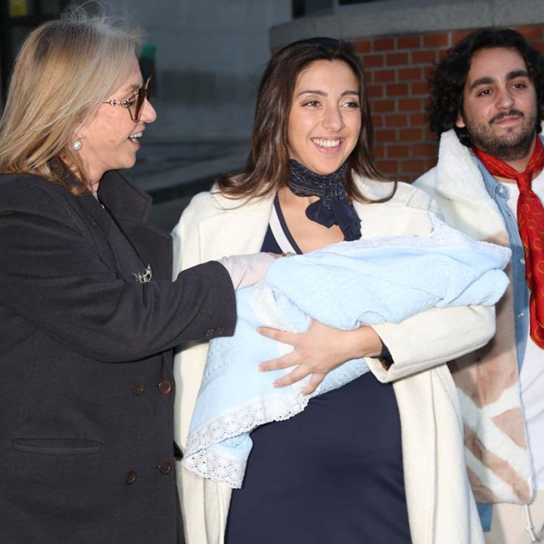 Lucía Fernanda Carmona presenta a su hijo Ismael junto a su pareja y la orgullosa abuela