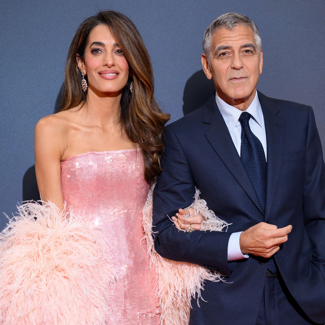Amal Clooney y George Clooney en el BFI London Film Festival en Londres en octubre de 2025