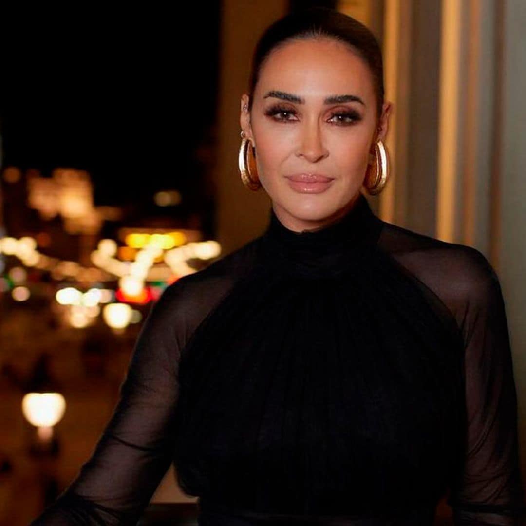 Vicky Martín Berrocal deslumbra en su fiesta de cumpleaños con un espectacular vestido de escote 'halter' y con transparencias