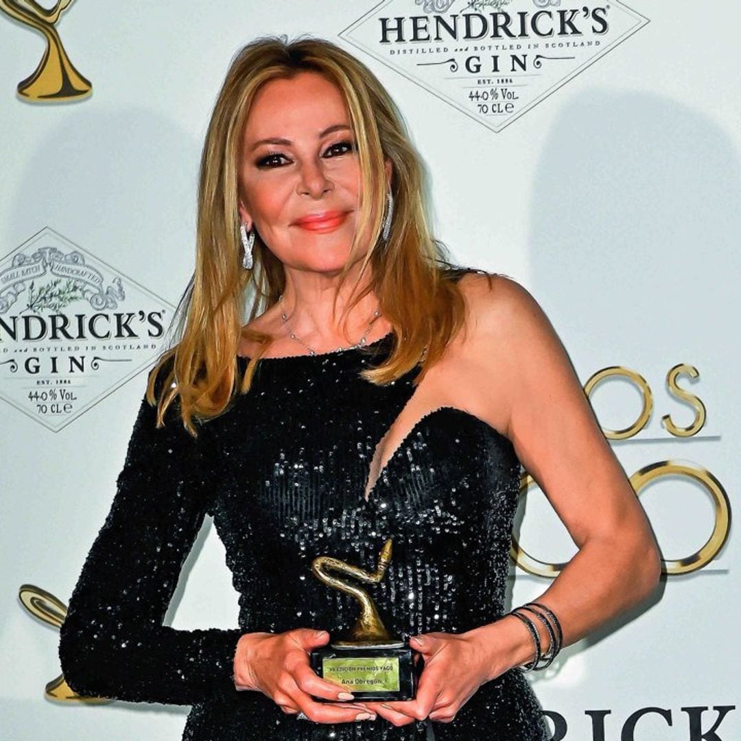 Ana Obregón dedica, emocionada, su Yago de honor a su hijo, Aless