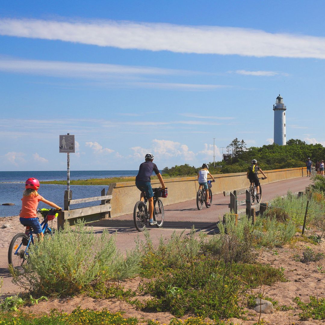 faro de Långe Erik, en el cabo norte de la isla de Öland, Suecia