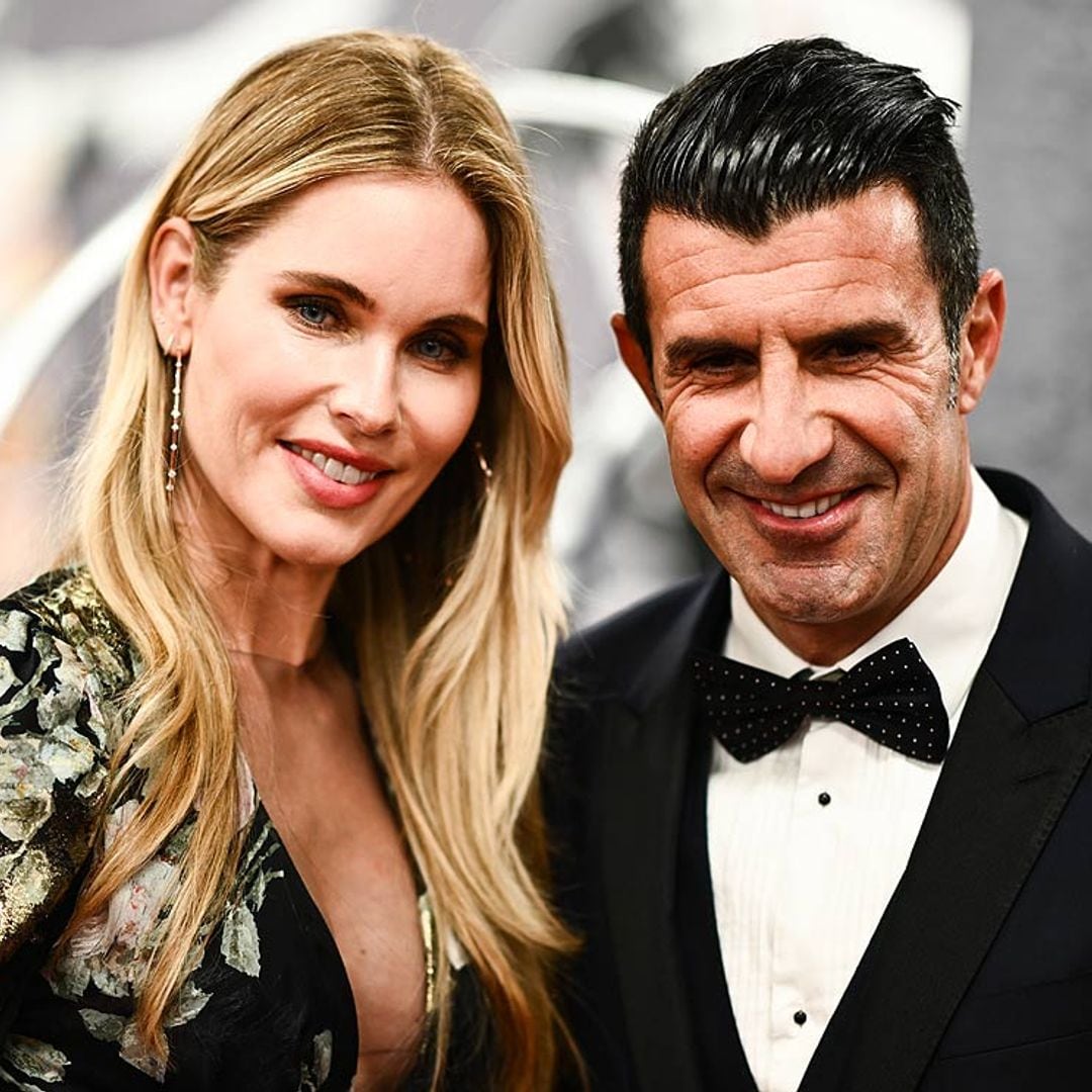 Foto a foto: la familia de anuncio de Luis Figo y Helene Svedin