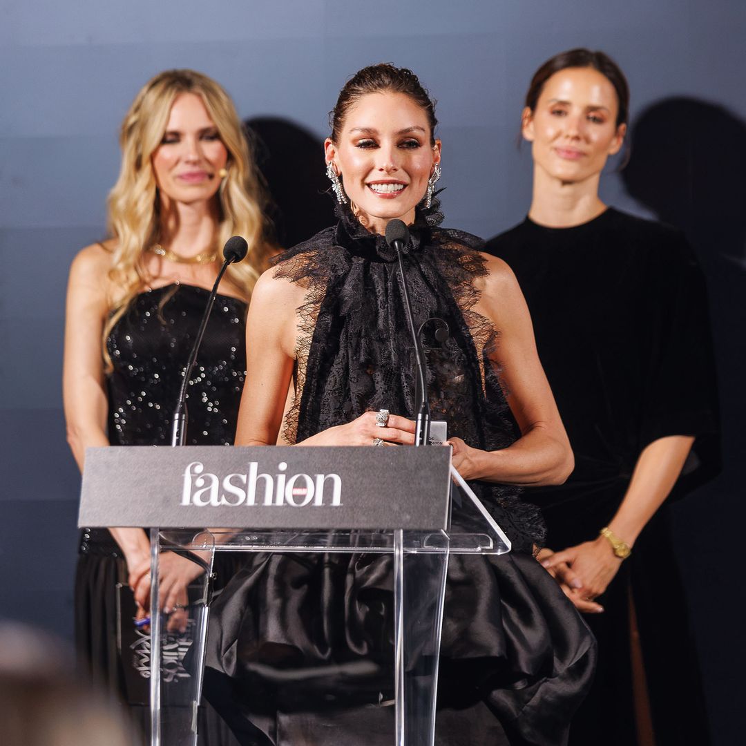 Olivia durante su discurso