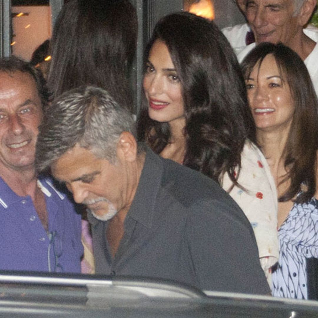 George y Amal Clooney, cena romántica sin niños en su paraíso particular