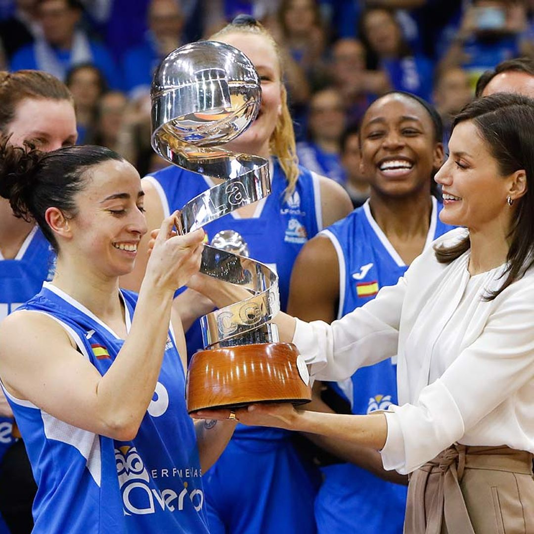 Doña Letizia preside por primera vez la final de la Copa de la Reina de baloncesto