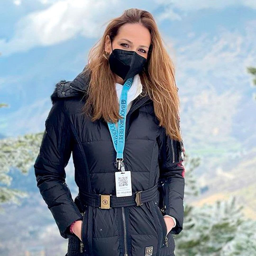 Eva González y Cayetano como dos niños, en su escapada a la nieve