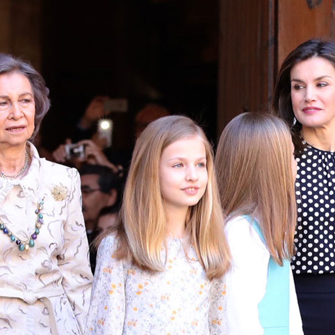 Último vídeo de las comentadas imágenes de las Reinas en la Misa de Pascua