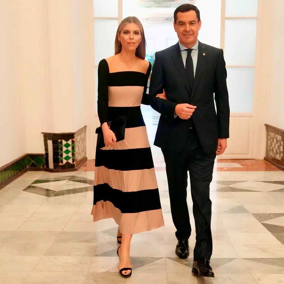 Manuela Villena, primera dama, brilla durante el Día de Andalucía con dos looks con sello andaluz