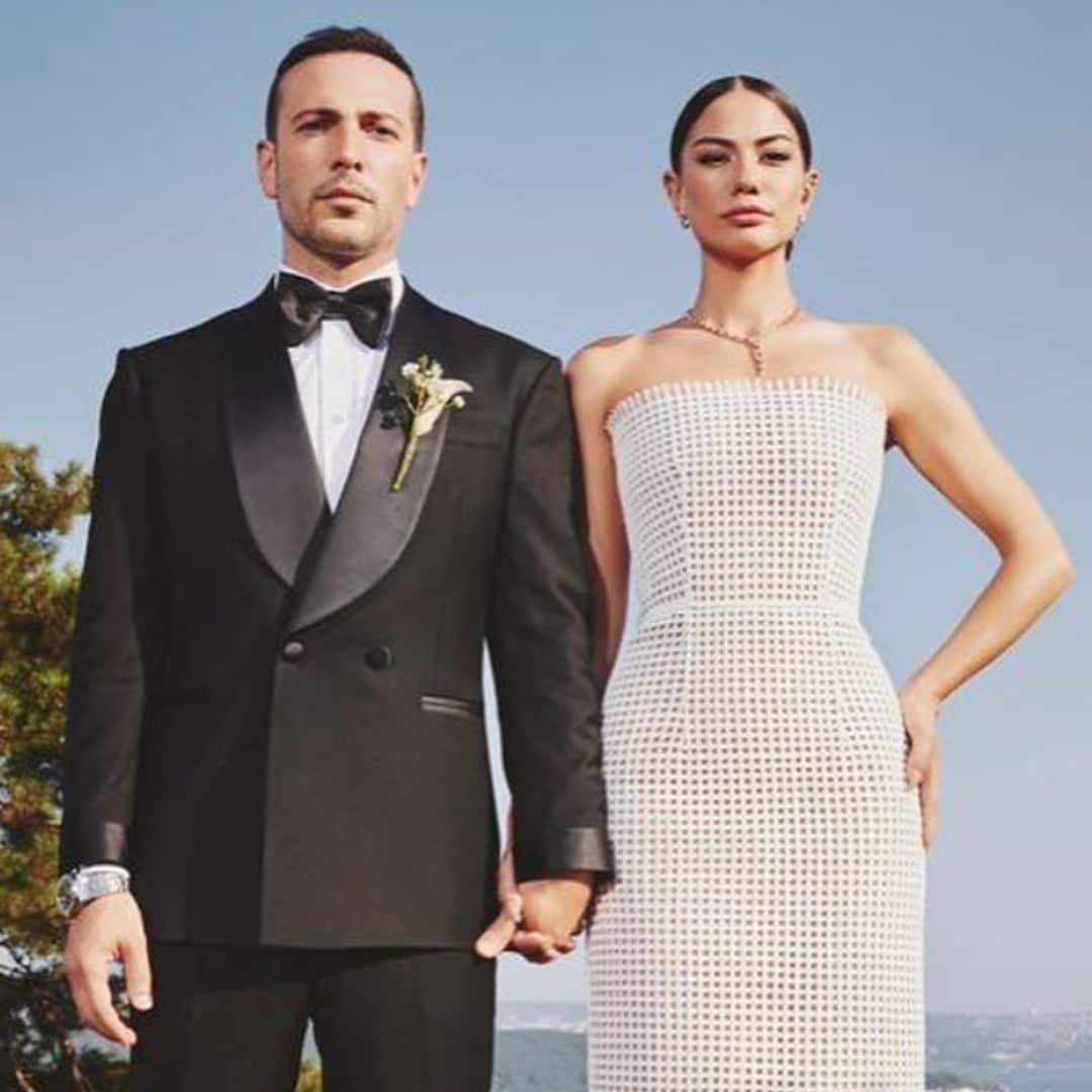Tres vestidos para la novia, música y diversión: así ha sido la boda de la actriz turca Demet Özdemir