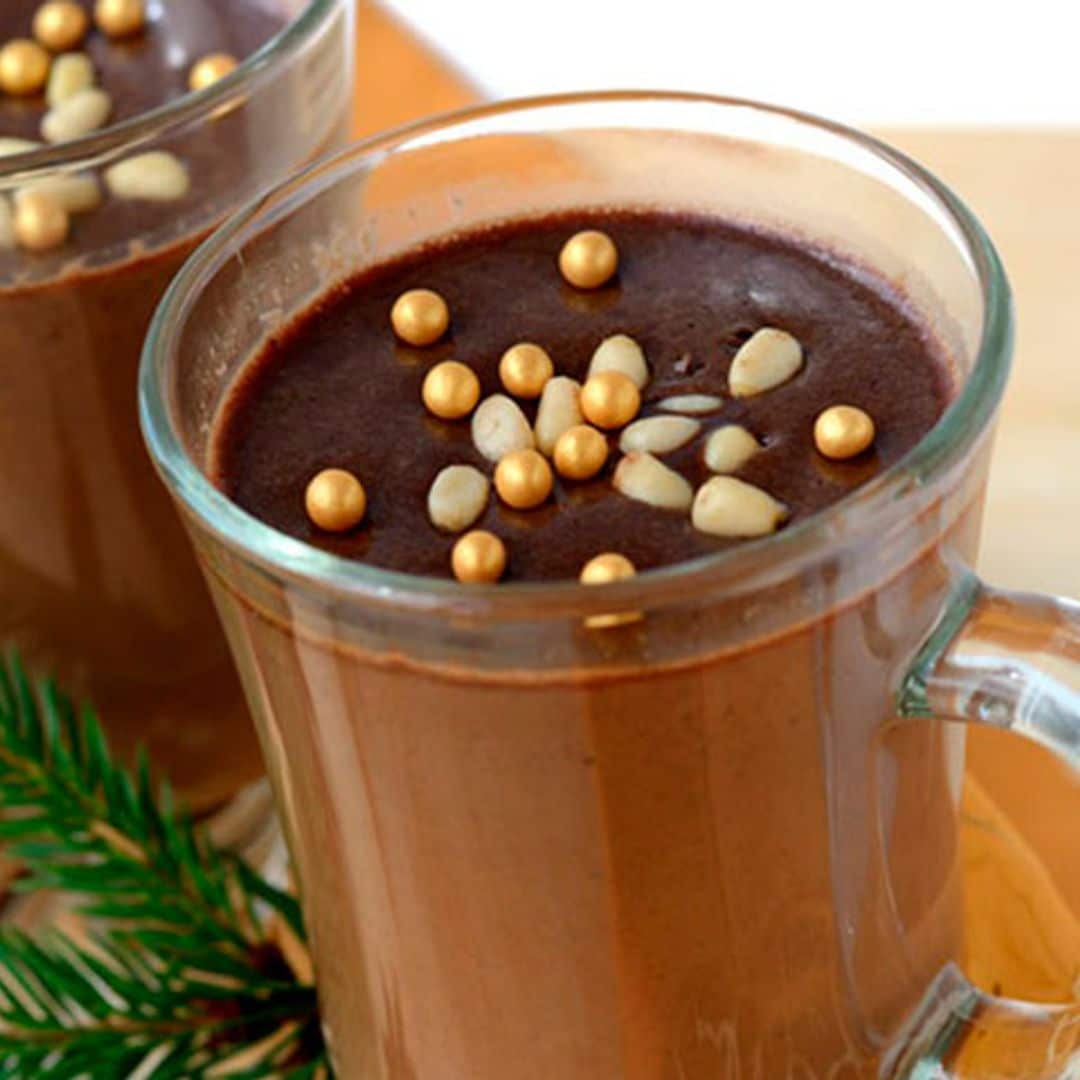 Chocolate con piñones