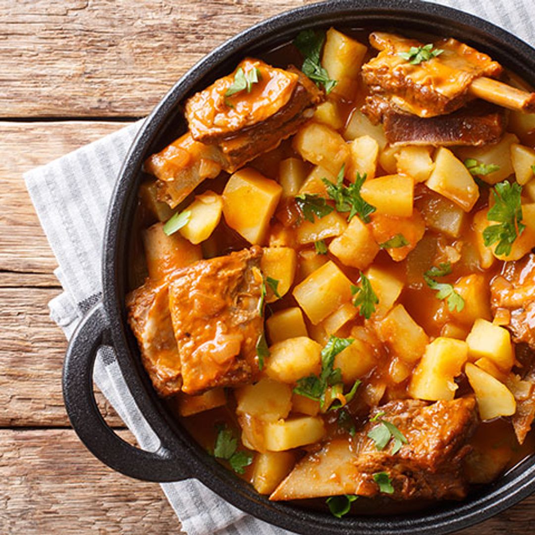 Guiso de costillas de ternera con patatas