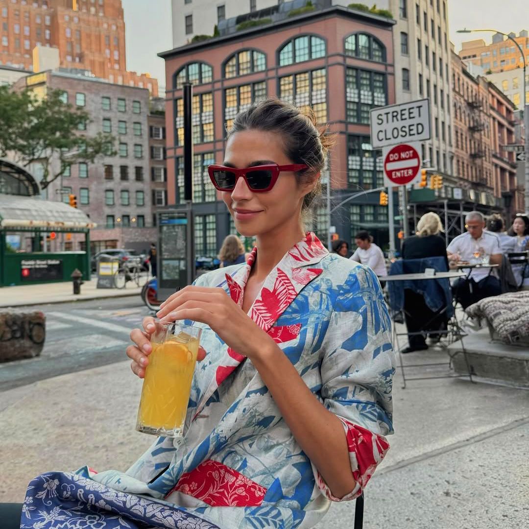 Rocío Crusset en el barrio de Tribeca, Nueva York