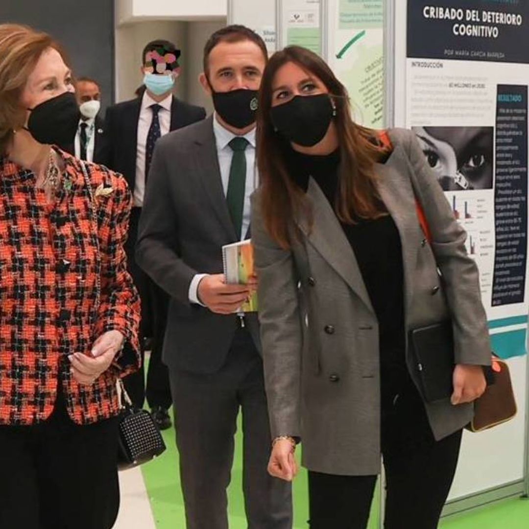 Doña Sofía preside un acto contra el Alzhéimer en Vitoria, donde reside Iñaki Urdangarin