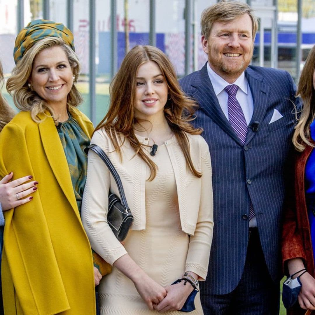 Las estrellas del reino, Máxima y sus hijas ponen alegría y mucho ritmo al cumpleaños del rey