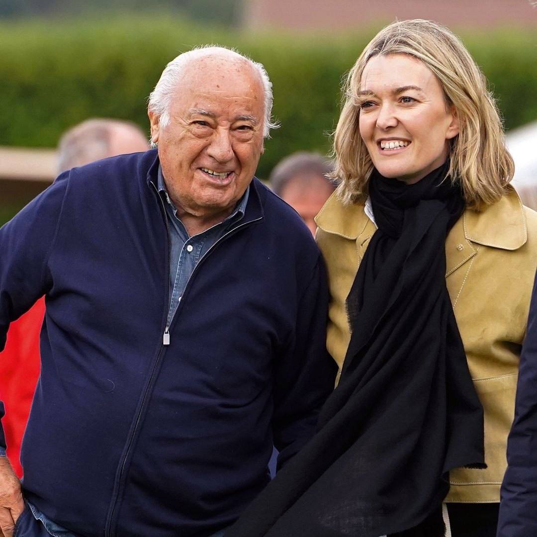 Marta Ortega con su padre, Amancio Ortega