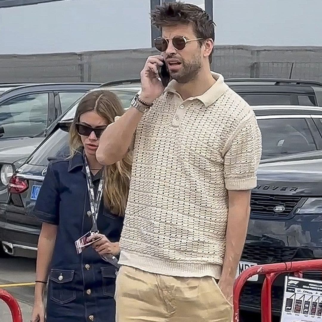 Gerard Piqué y Clara Chía reaparecen en el GP de España de Fórmula 1