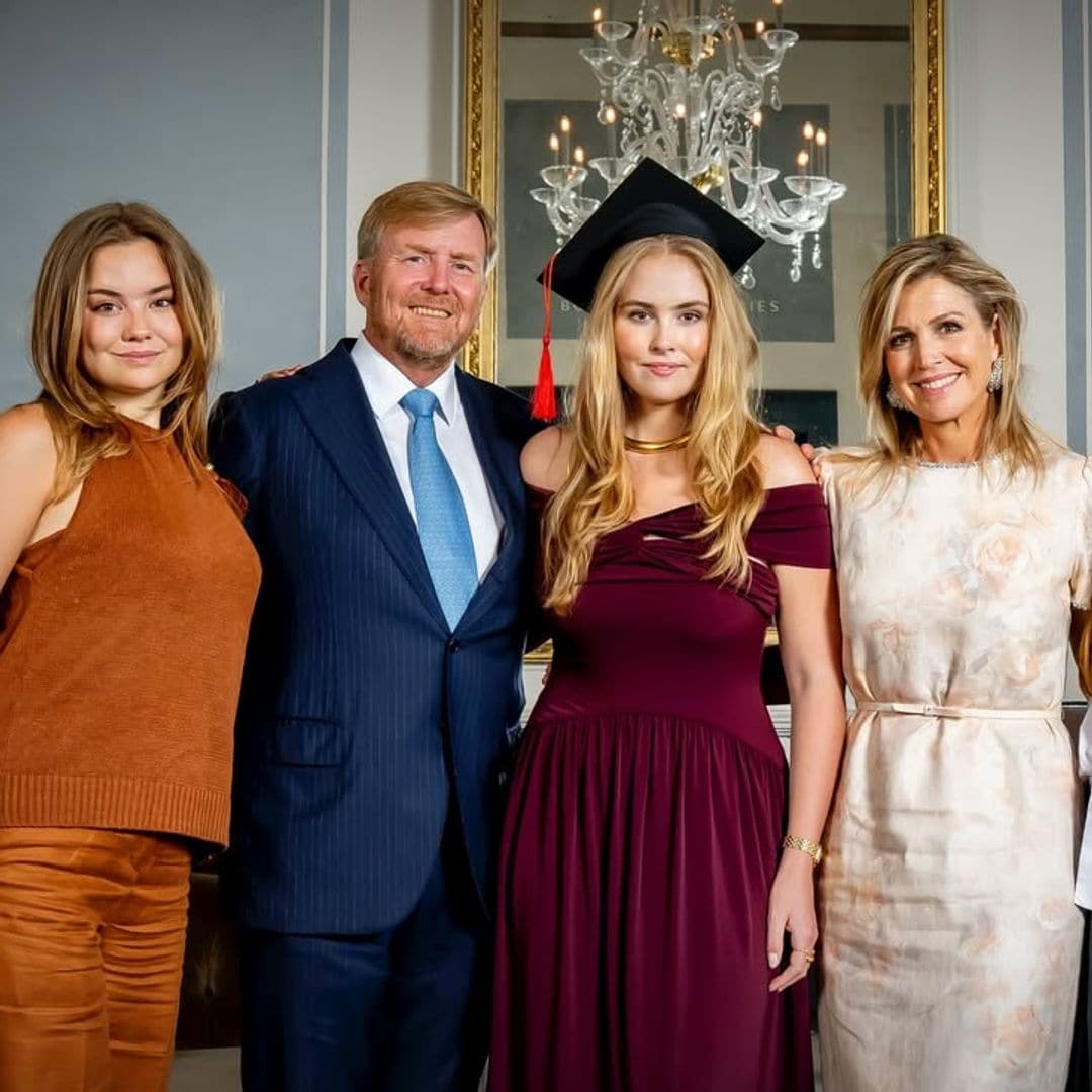 Amalia de Holanda, la gran protagonista del christmas navideño de la Familia Real