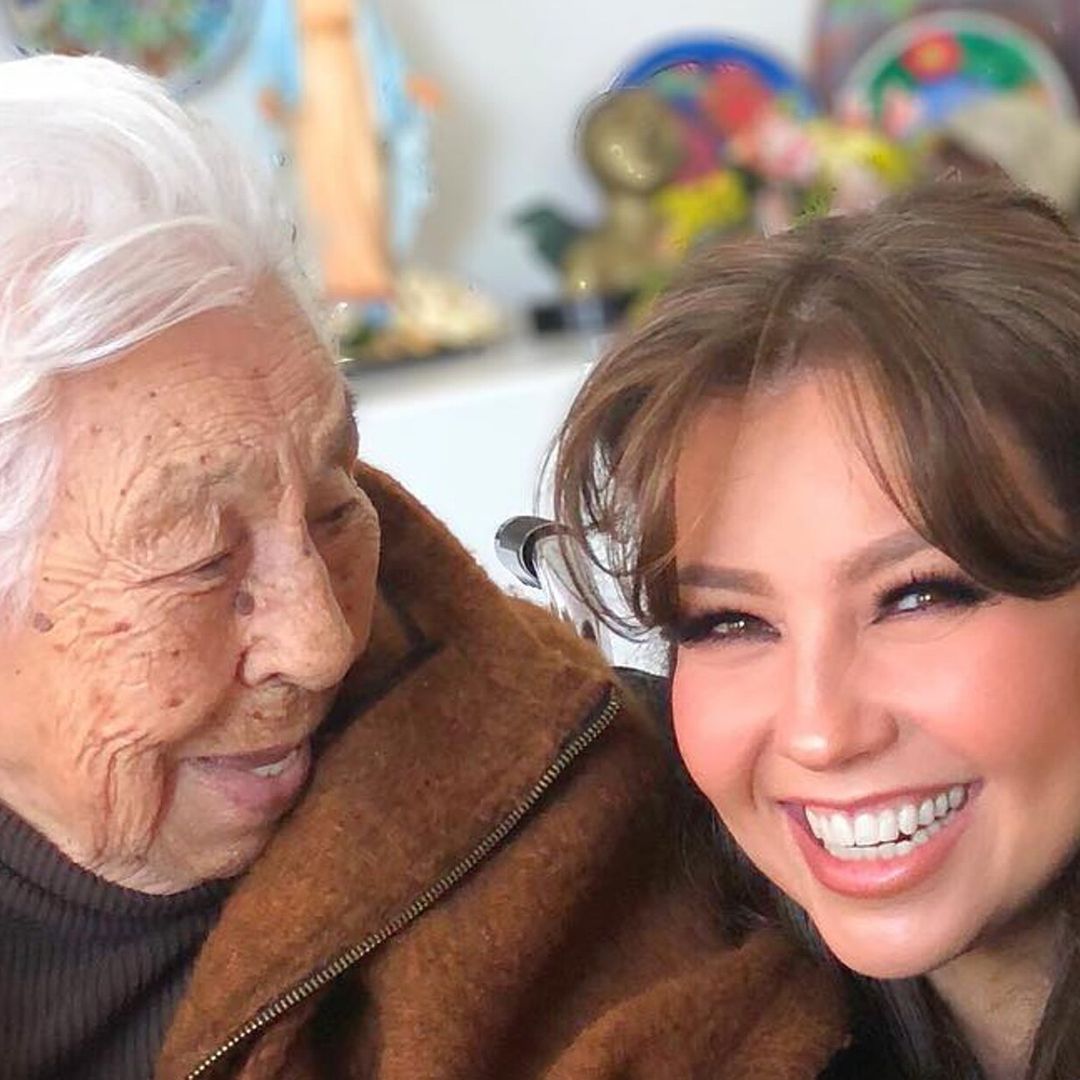 Abuelita de Thalía abandona el hospital y se recupera en casa de Laura Zapata