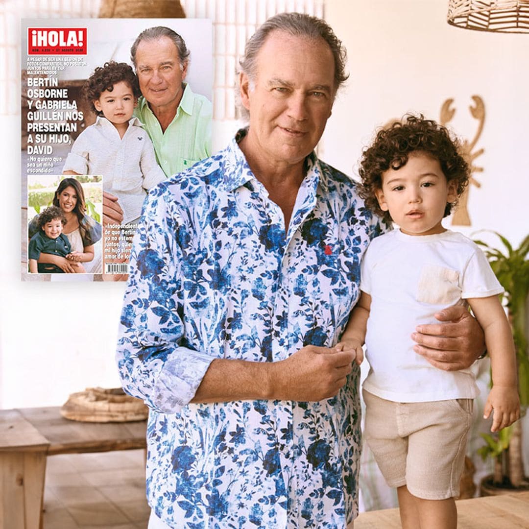 EXCLUSIVA. Bertín Osborne y Gabriela Guillén nos presentan a su hijo David: "No quiero que sea un niño escondido"