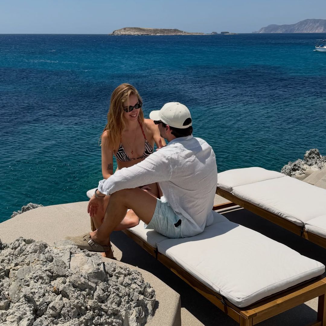 Chiara Ferragni y José Hernández en Kimolos, Grecia
