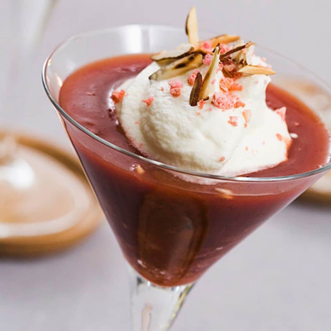 Crema de ciruelas rojas