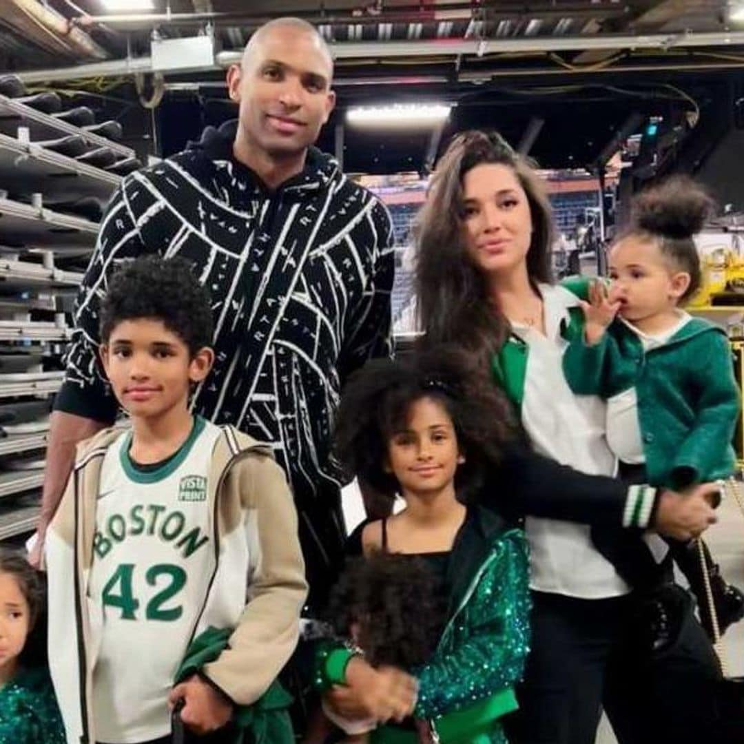 De verde y en familia, Amelia Vega celebra el gran logro de su esposo Al Horford