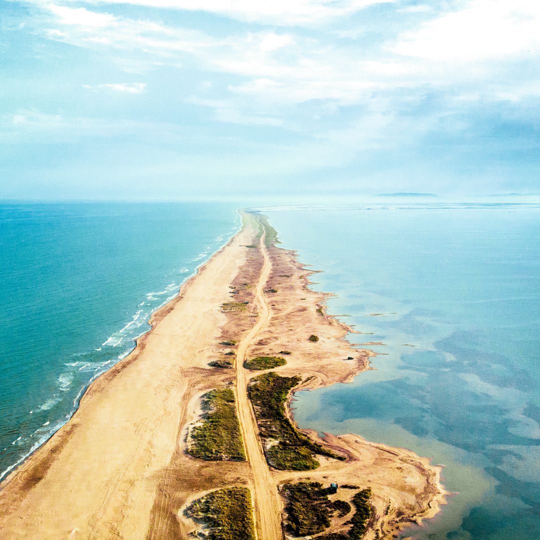Playa en el delta del Ebro, Tarragona