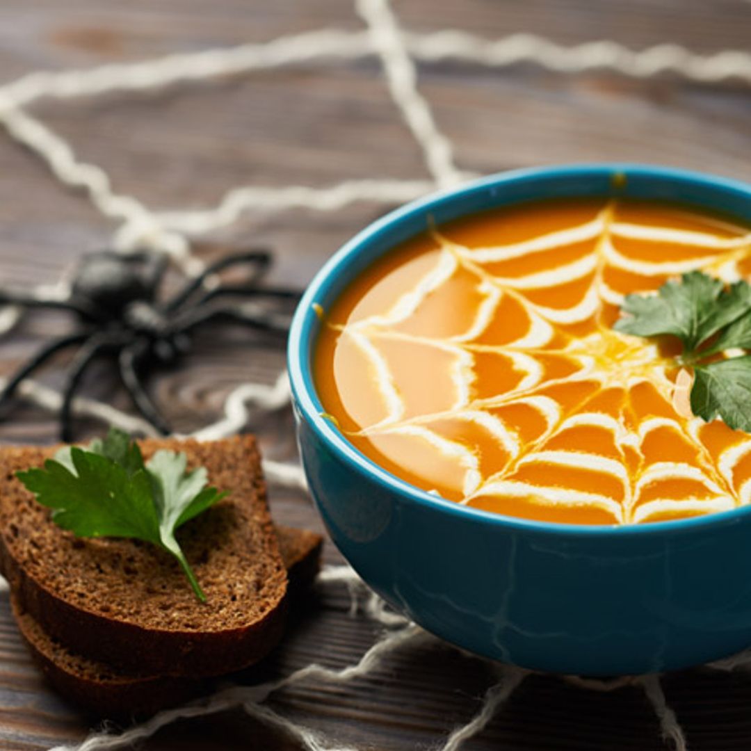 Puré de calabaza con crema de ajo