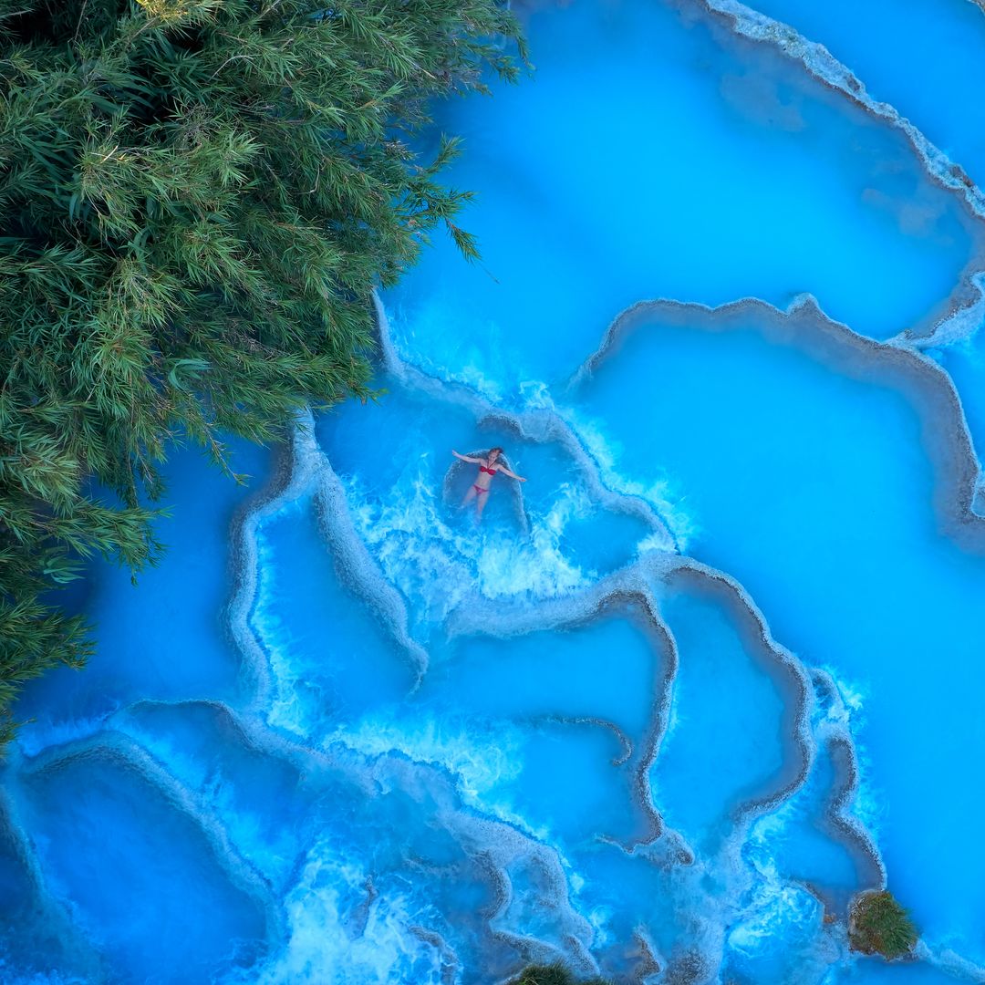 Termas de Saturia en la Toscana italiana