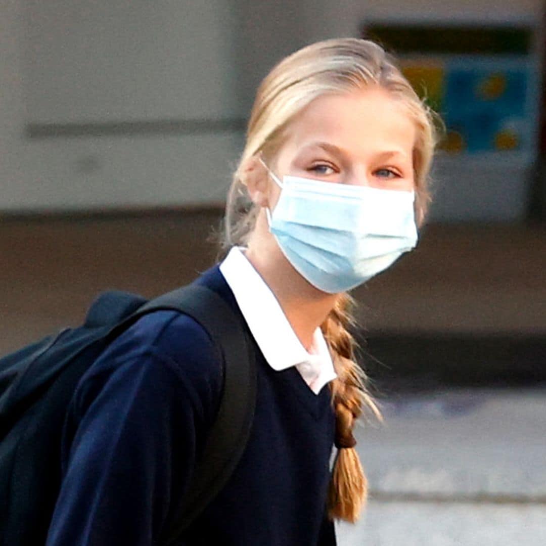 Vuelven las trenzas de Leonor: la Princesa comienza el curso con un nuevo peinado