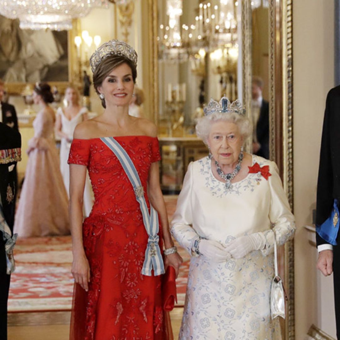 El Palacio de Buckingham se viste de gala en honor de don Felipe y doña Letizia