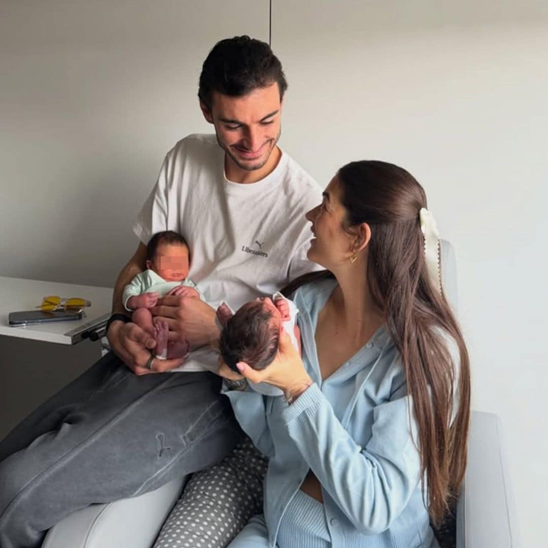 El vídeo más emocionante de Estela Grande con su chico, Juan Iglesias, y sus hijos recién nacidos: "No sabía que siempre había soñado con esto"