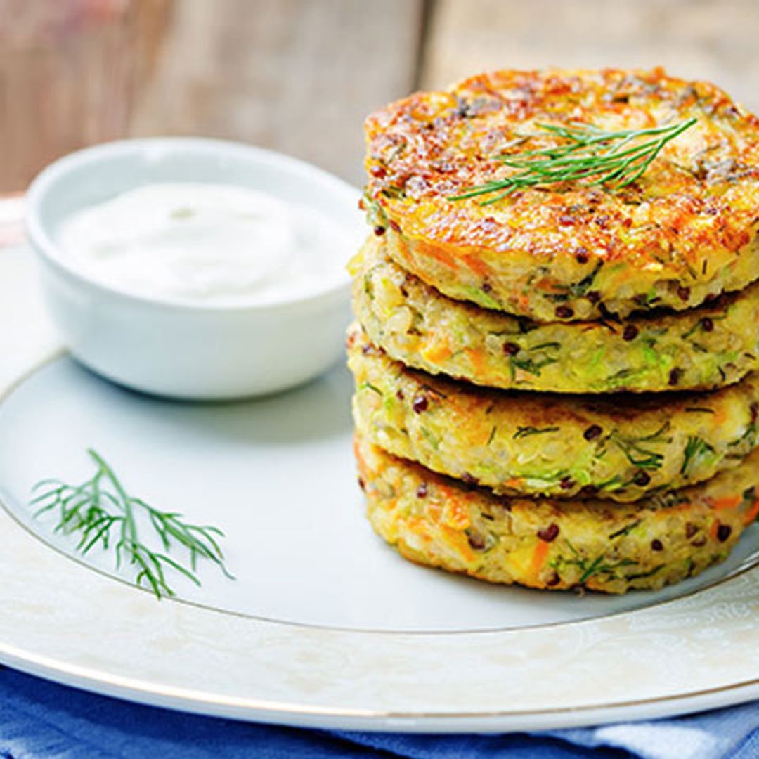 Hamburguesas de calabacín y semillas de chía