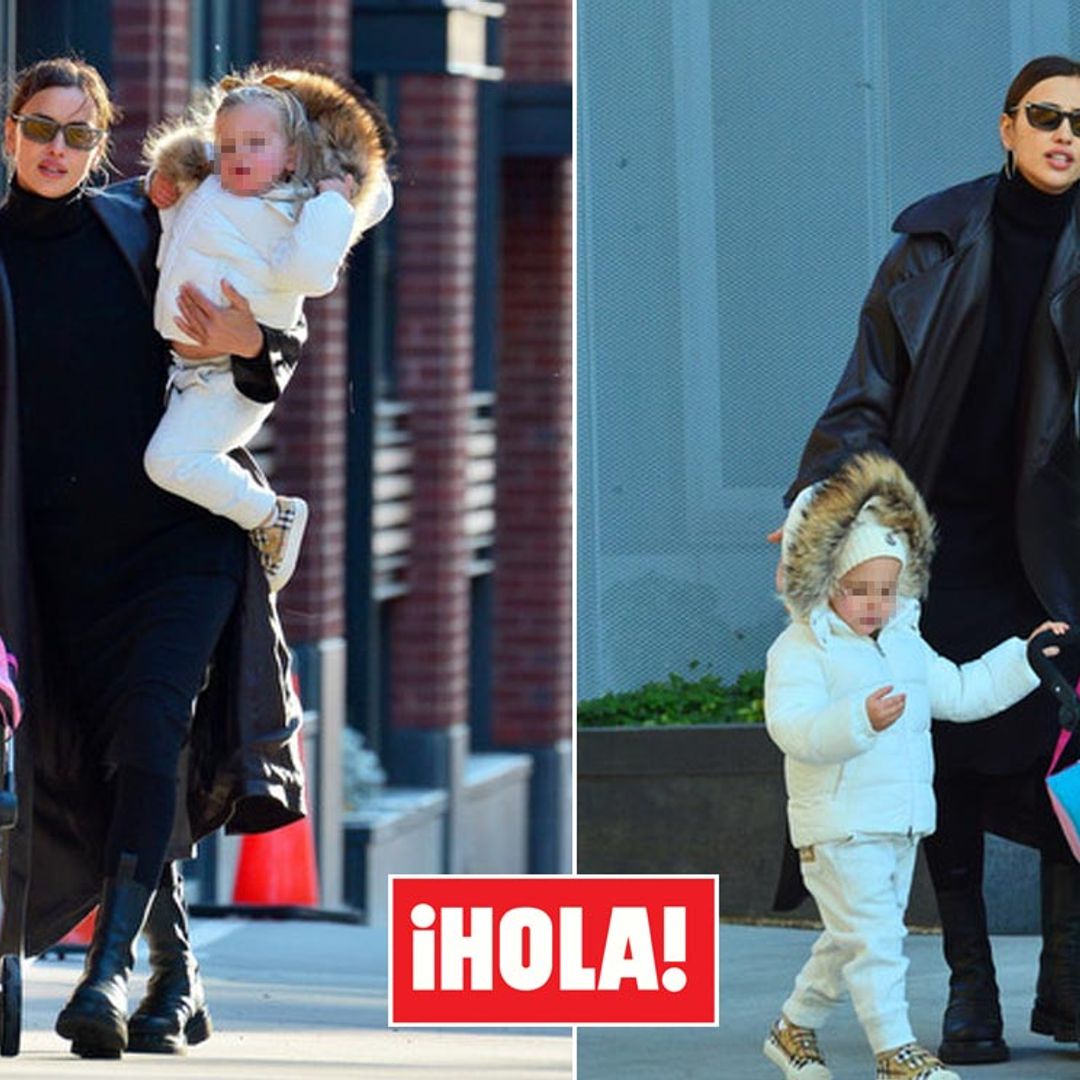 Irina Shayk y su hija Lea ya coordinan 'outfits' para salir de paseo