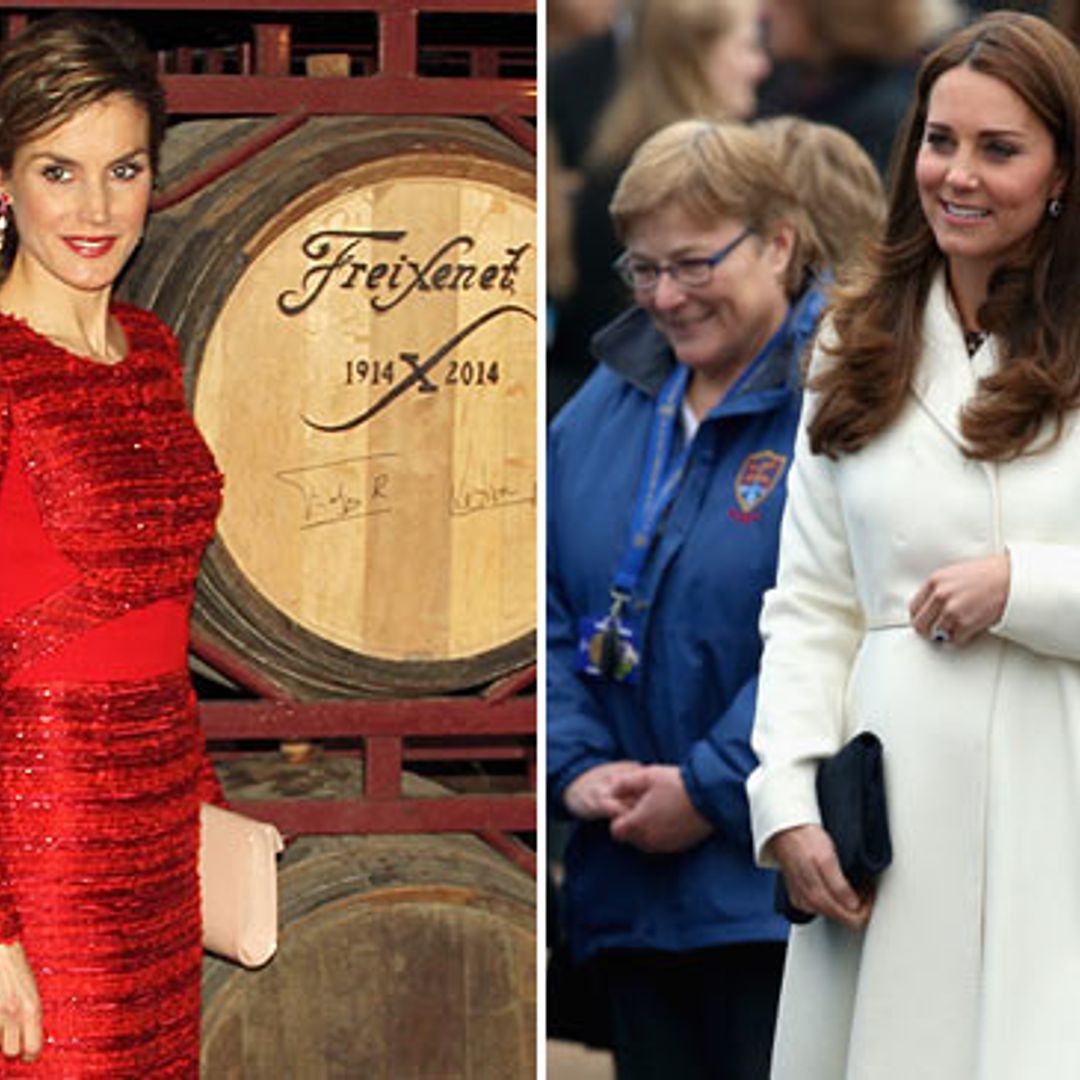 El rojo pasión de doña Letizia y el blanco radiante de la Duquesa de Cambridge