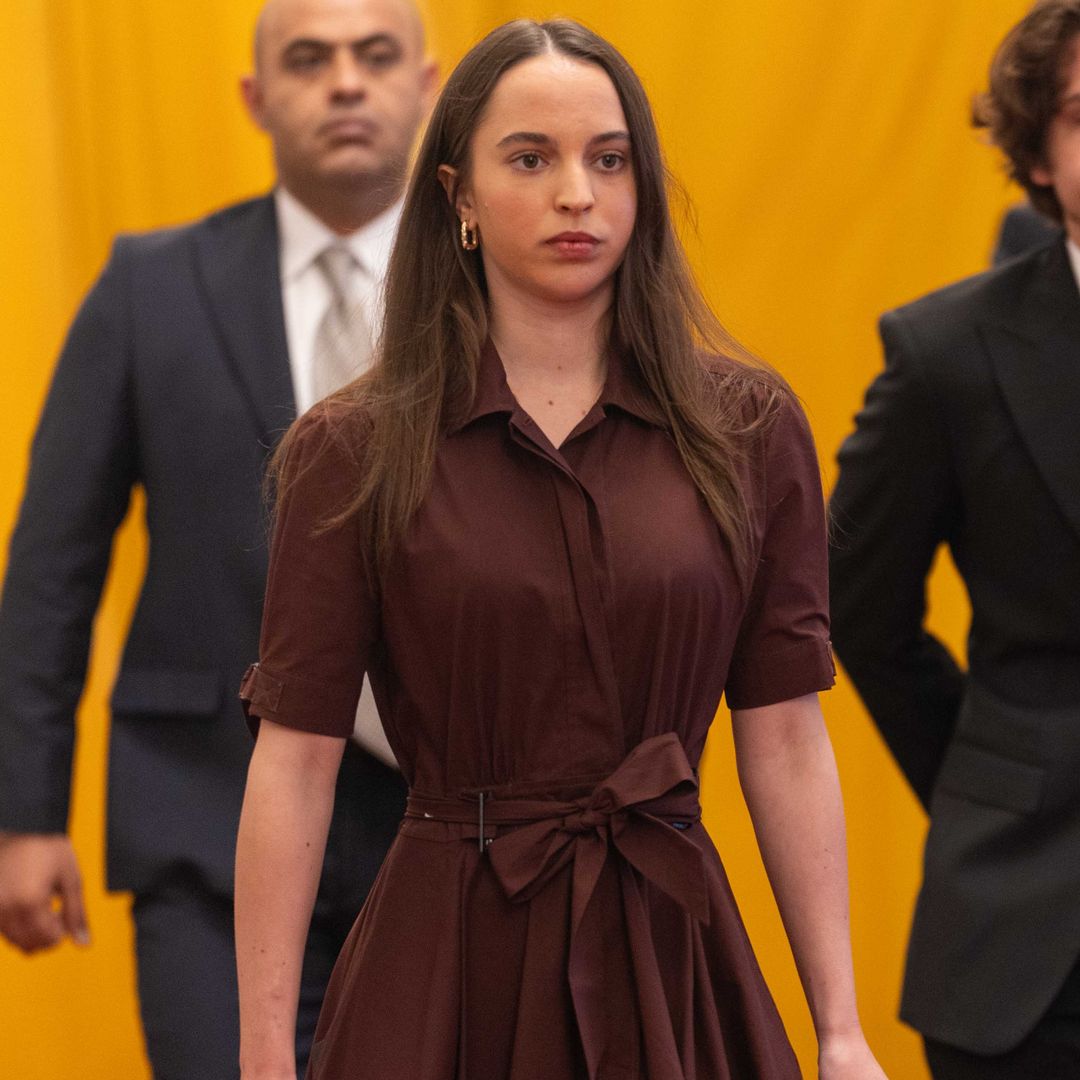 Salma de Jordania recupera en China un vestido camisero que estrenó su madre durante un encuentro con los Trump hace 8 años