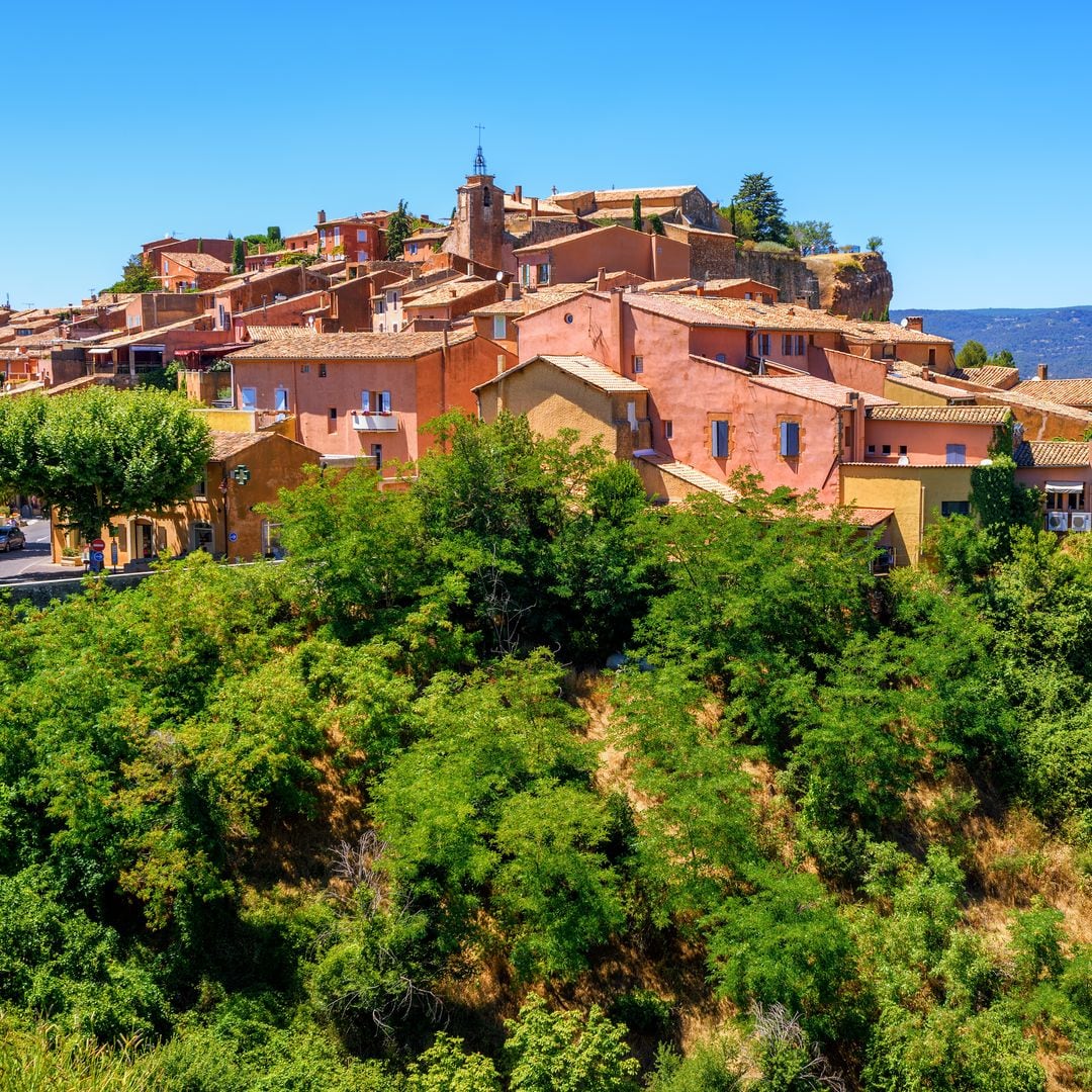 Casco antiguo de Roussillon, Provenza, Francia