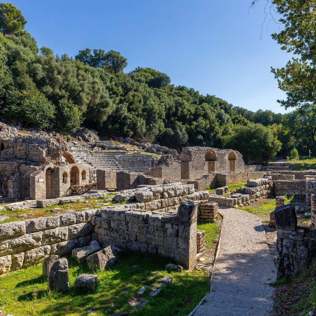 Conjunto arqueológico de Butrint, Patrimonio de la Humanidad por la UNESCO, en Albania