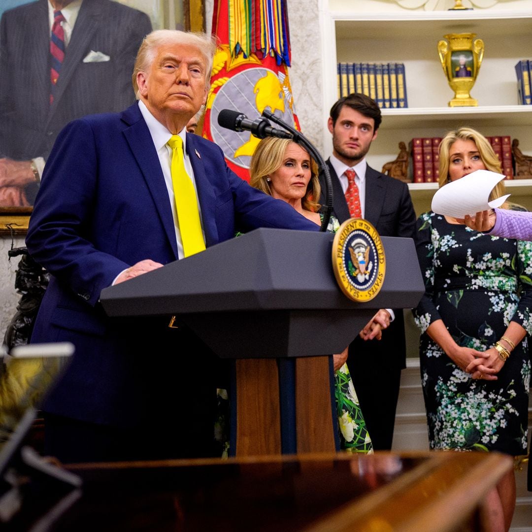 Caos y gritos en la Casa Blanca: la nieta de 11 años de un alto cargo se desmaya mientras Donald Trump daba un discurso