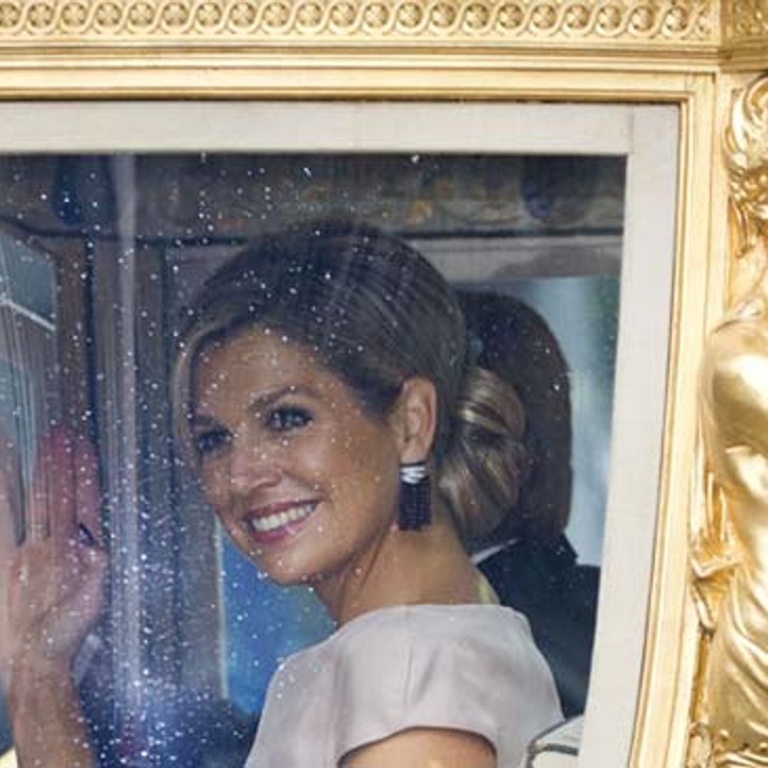 Máxima de Holanda, a la máxima potencia bajo la lluvia
