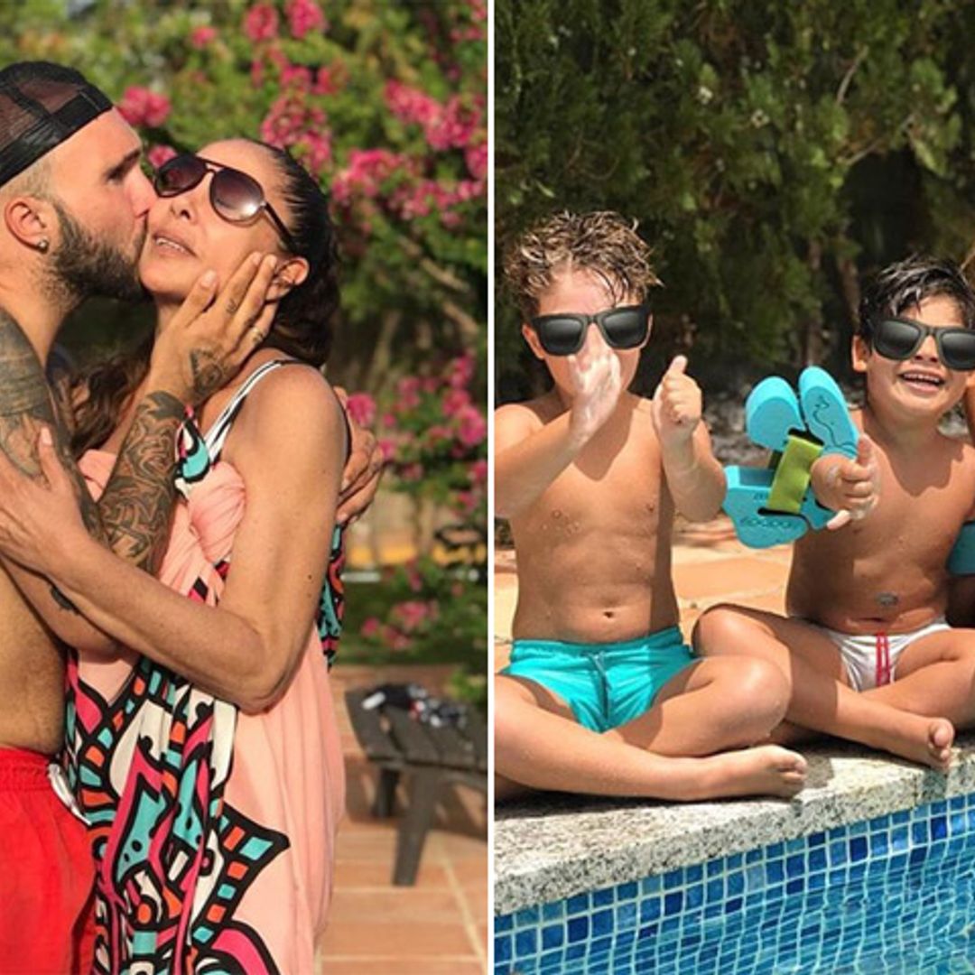 Con sus hijos, sus nietos... El divertido cumpleaños de Isabel Pantoja en la piscina de Cantora
