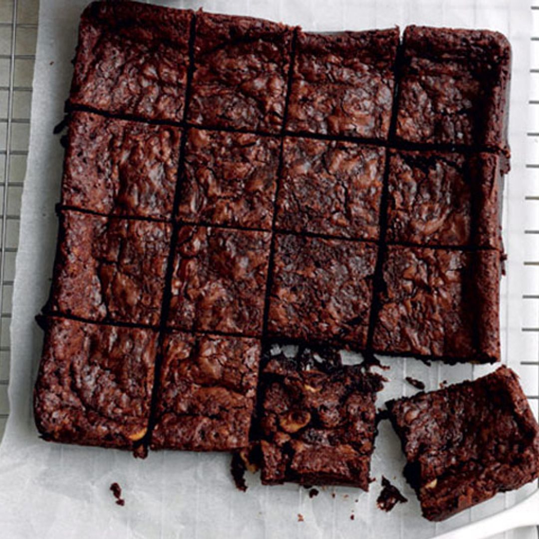 'Brownies' con dulce de leche y sal