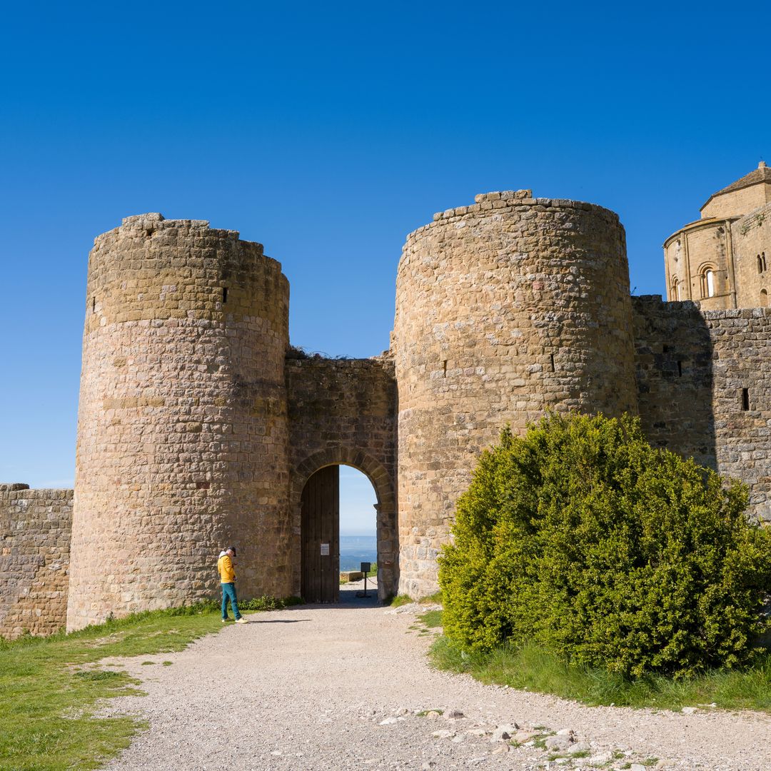 Entrada principal al castillo de Loarre, Huesca