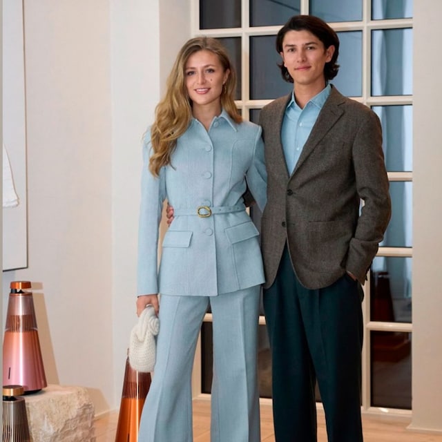 Benedikte Thoustrup junto a Nicolás de Dinamarca