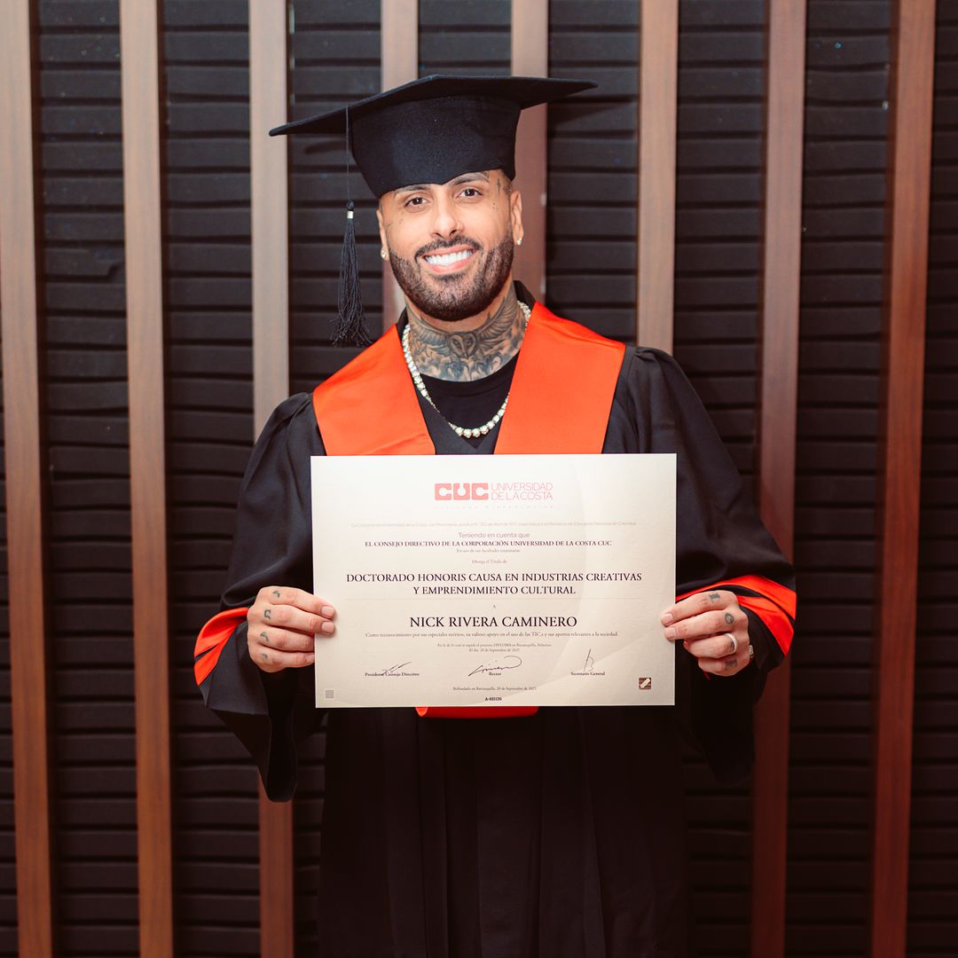 Nicky Jam recibe Doctorado Honoris Causa en Colombia: 'Un honor que recibo con humildad y compromiso'