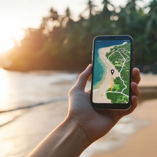 Uso de la inteligencia artificial en un teléfono móvil a través de aplicaciones que ayudan a localizar destinos