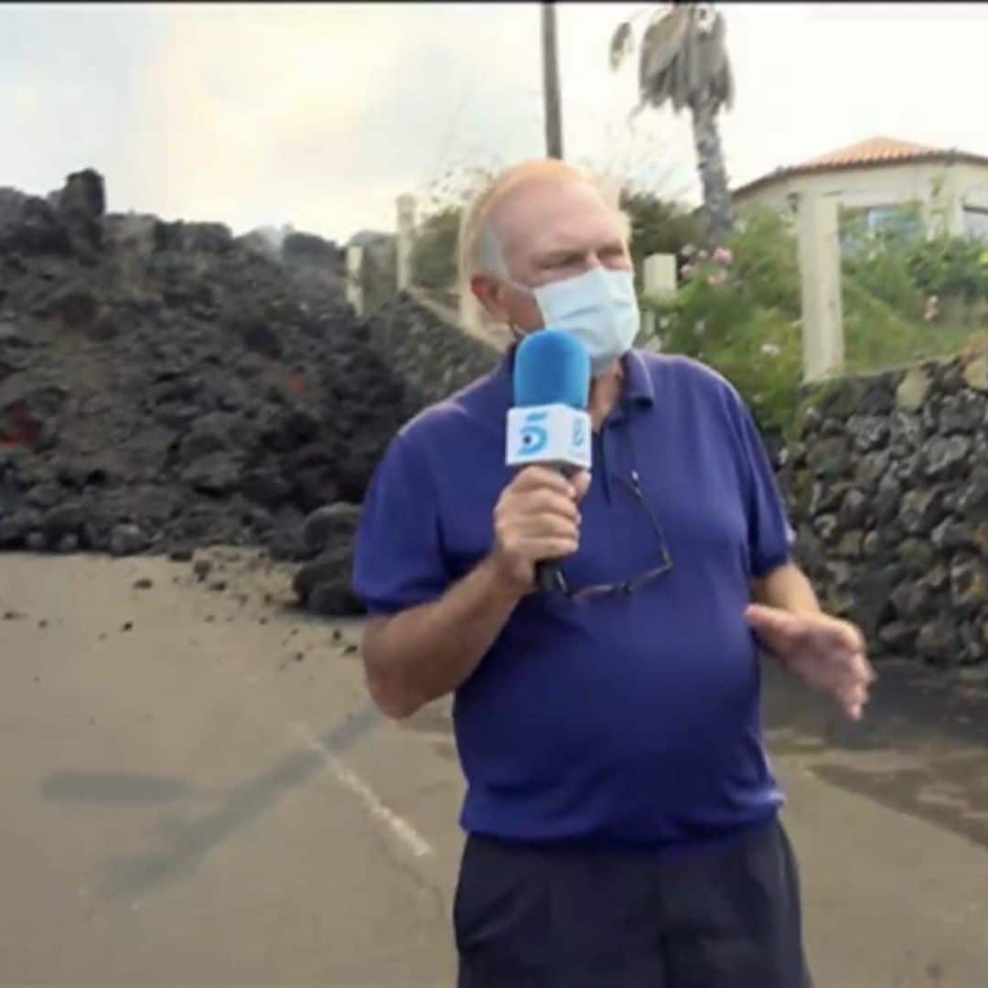 Pedro Piqueras y Carlos Franganillo, de presentadores a reporteros en La Palma